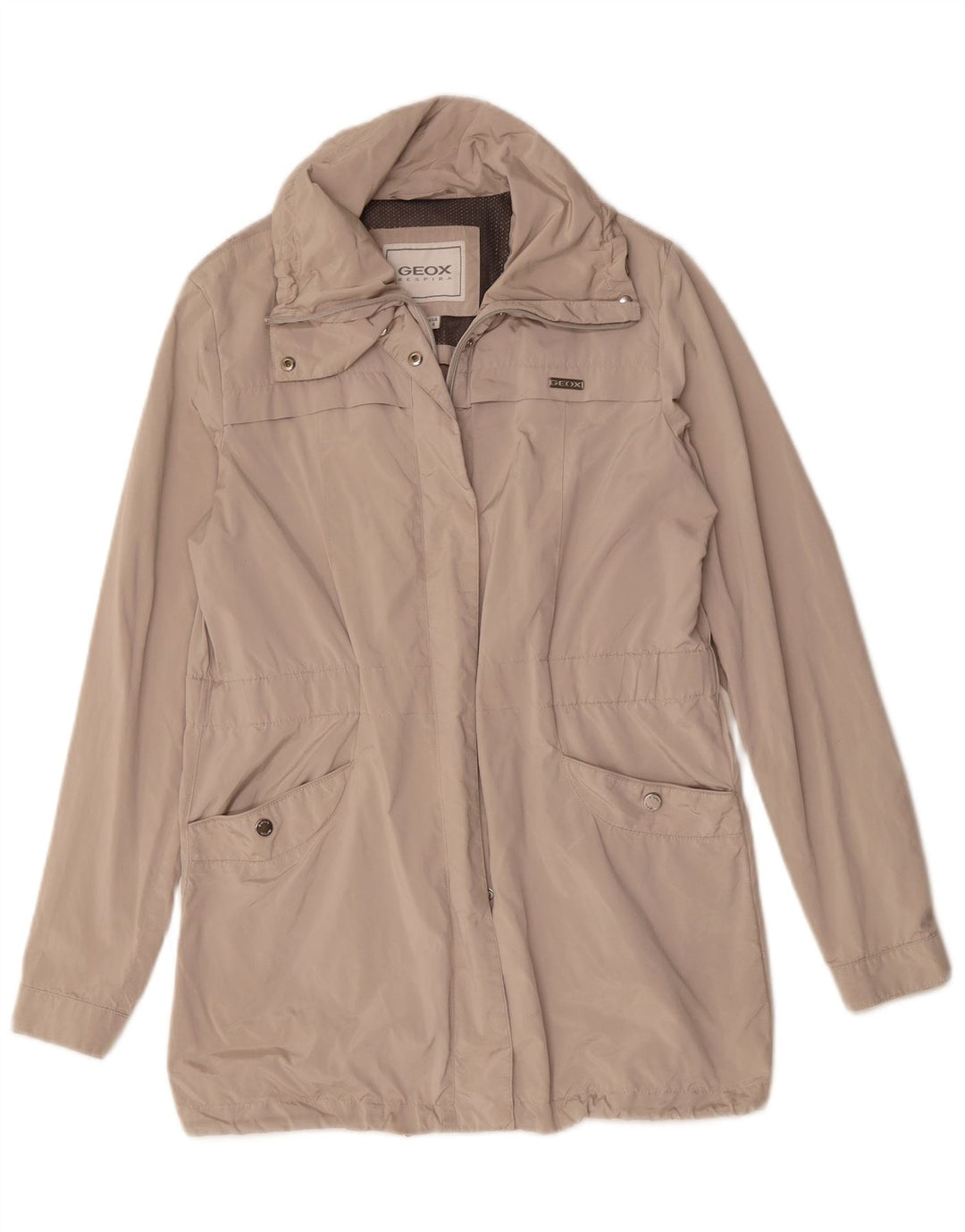 Trench da donna Geox UK 10 Smalll Beige Poliestere