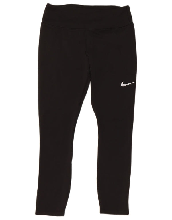 Leggings Nike Dri Fit Crop da donna UK 10 piccoli poliestere nero