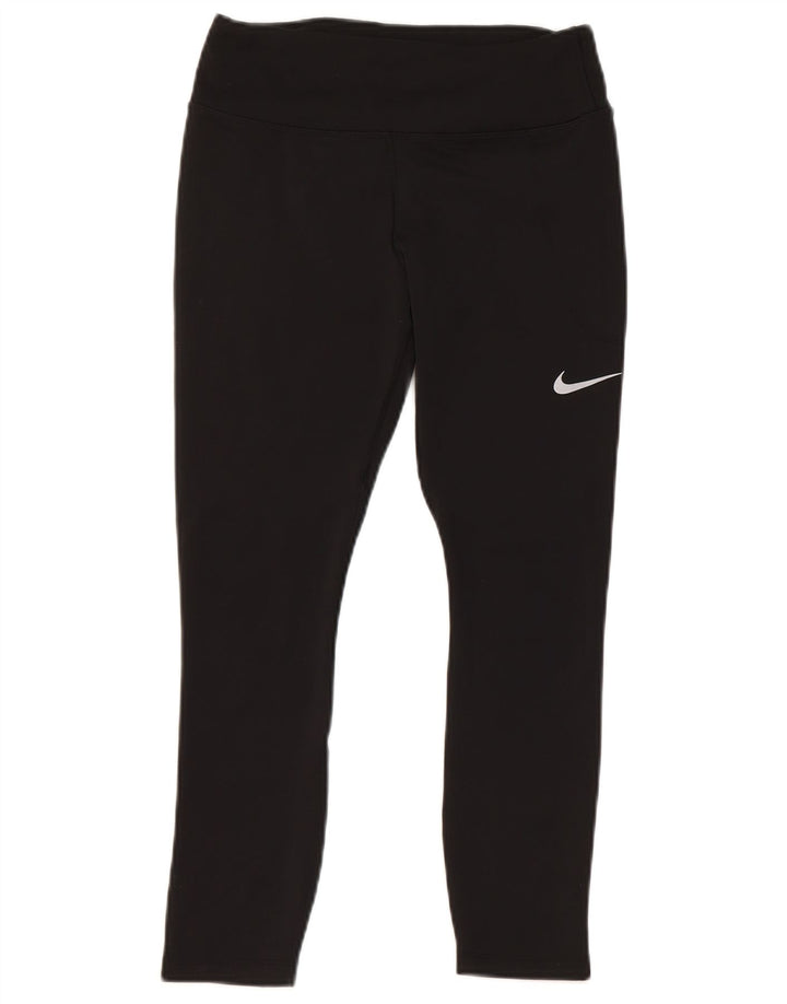 Leggings Nike Dri Fit Crop da donna UK 10 piccoli poliestere nero