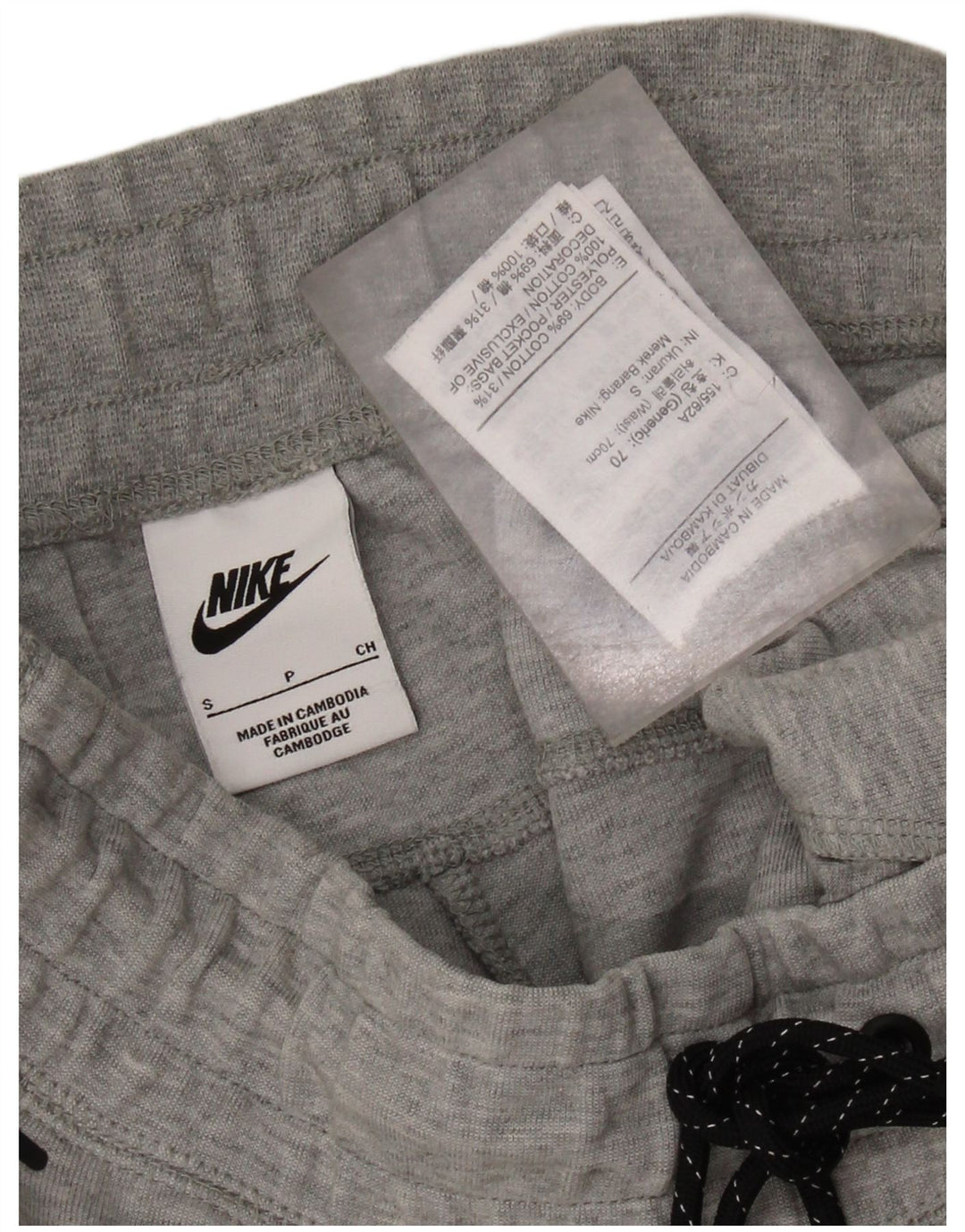 Pantaloni da tuta da uomo NIKE Joggers piccoli in cotone grigio