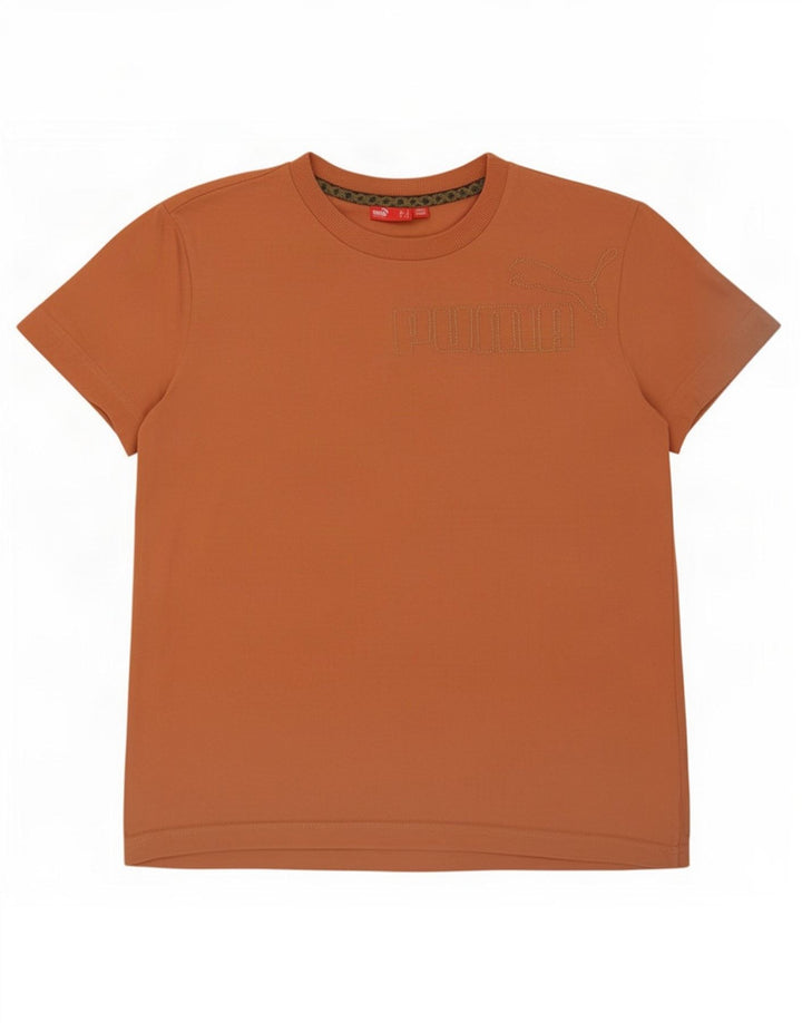T-shirt grafica da uomo Puma Large arancione