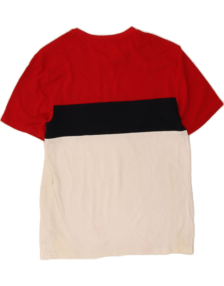 ZARA Mens T-Shirt Top Medium Multicoloured Colourblock Cotton Vintage Zara and Second-Hand Zara from Messina Hembry 