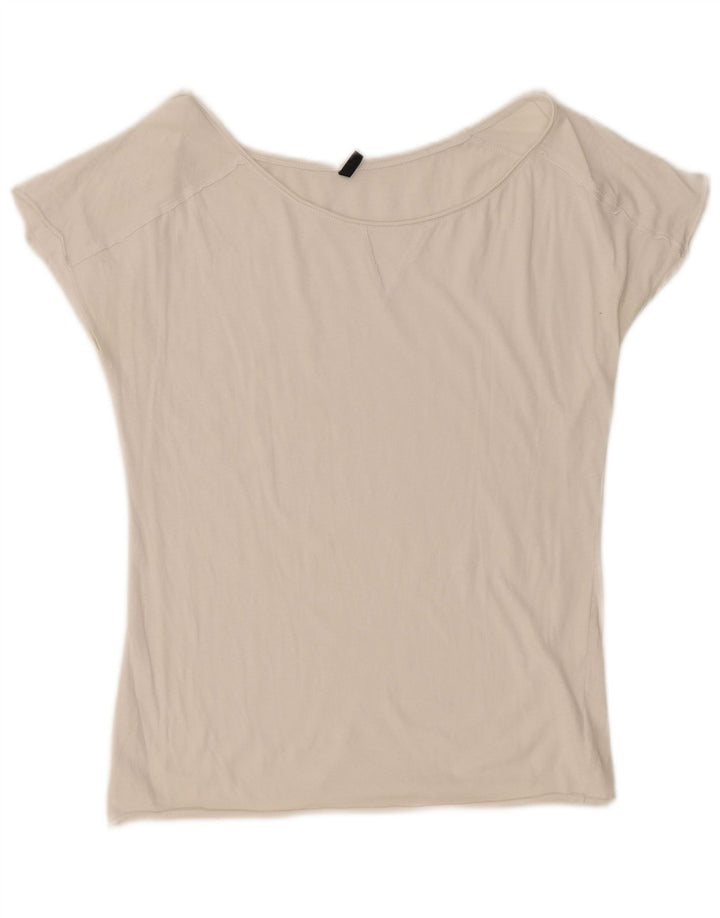 T-shirt da donna BENETTON Top UK 12 medio bianco