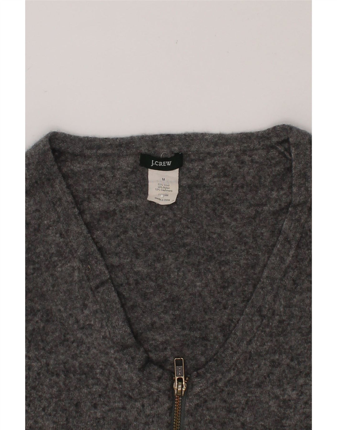 J. CREW Girls Crop Cardigan Sweater 10-11 Years Medium Grey Wool Vintage J. Crew and Second-Hand J. Crew from Messina Hembry 