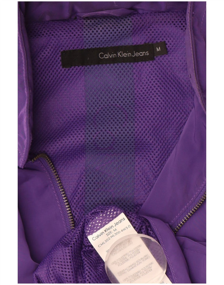 Giacca bomber grafica da donna Calvin Klein Jeans UK 14 viola medio
