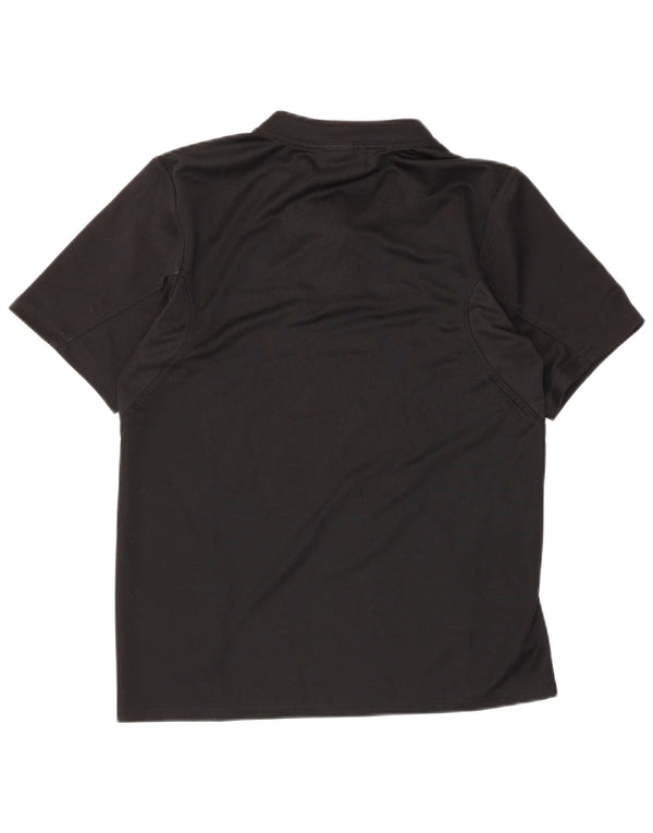 Maglietta grafica Adidas da uomo All Blacks Top piccola in poliestere nero