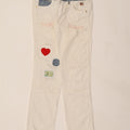 ROY ROGERS Womens Distressed Straight Jeans IT 42 Medium W28 L33 White Vintage Roy Rogers and Second-Hand Roy Rogers from Messina Hembry 