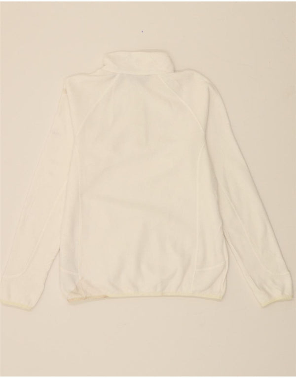 Maglione in pile da donna con collo e zip BERGHAUS UK 14 grande poliestere bianco