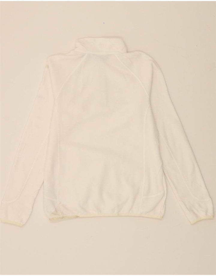 Maglione in pile da donna con collo e zip BERGHAUS UK 14 grande poliestere bianco