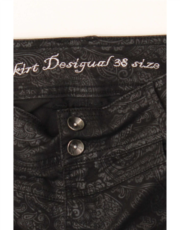 Gonna a tubino da donna Desigual EU 38 Media W28 Nero Paisley