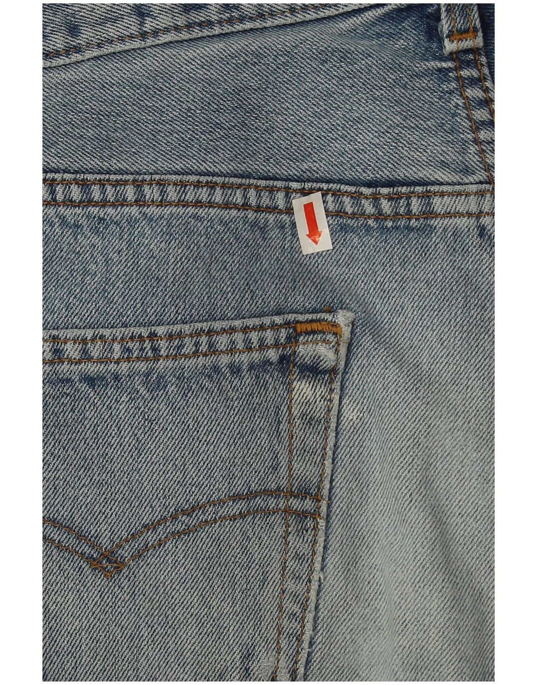Levi's Uomo 501 Jeans dritti invecchiati W32 L27 Cotone blu