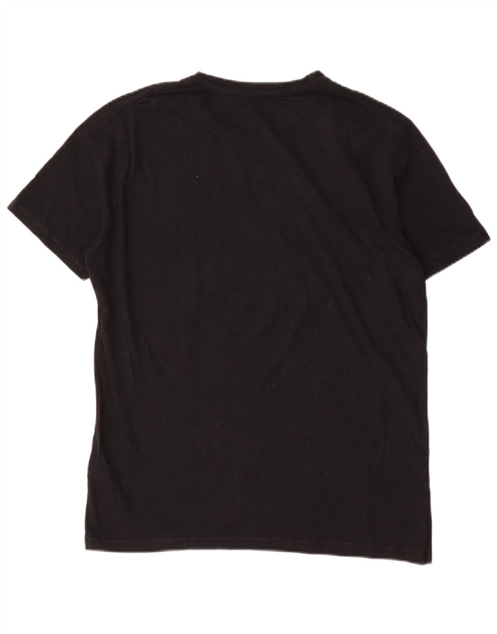 T-shirt da uomo All Saints Top in cotone nero medio