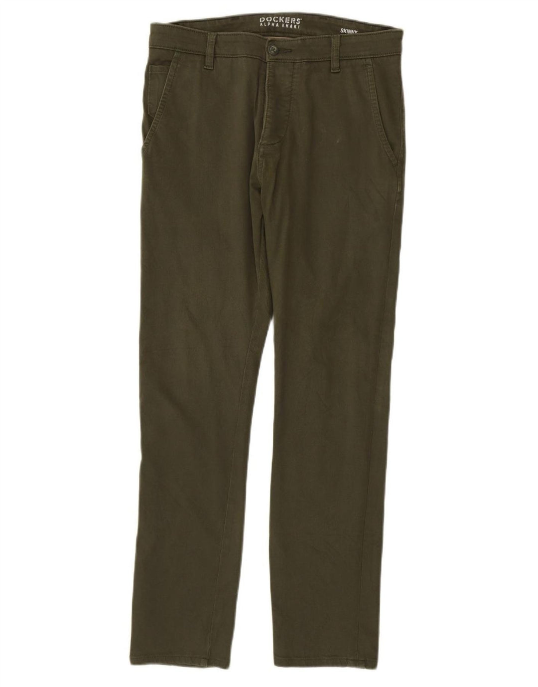 DOCKERS Pantaloni chino skinny kaki da uomo W30 L32 cotone verde