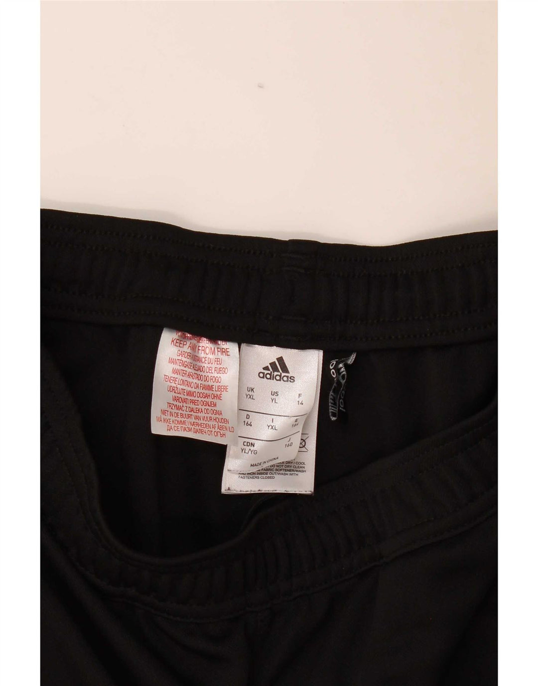 Pantaloni da tuta Adidas Climacool da ragazzo 13-14 anni XL Poliestere nero