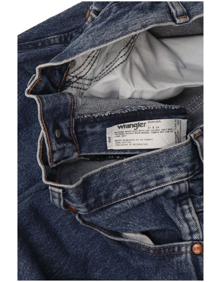 Jeans dritti da uomo Wrangler W31 L34 cotone blu