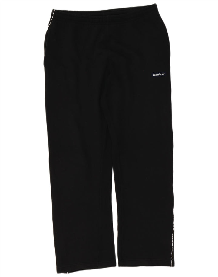 Pantaloni da tuta Reebok da uomo in cotone nero medio