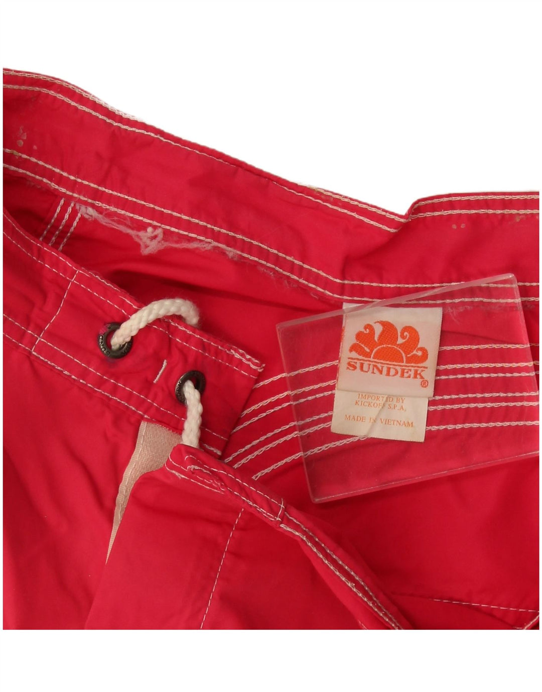 Pantaloncini da bagno da uomo Sundek nylon rosso medio