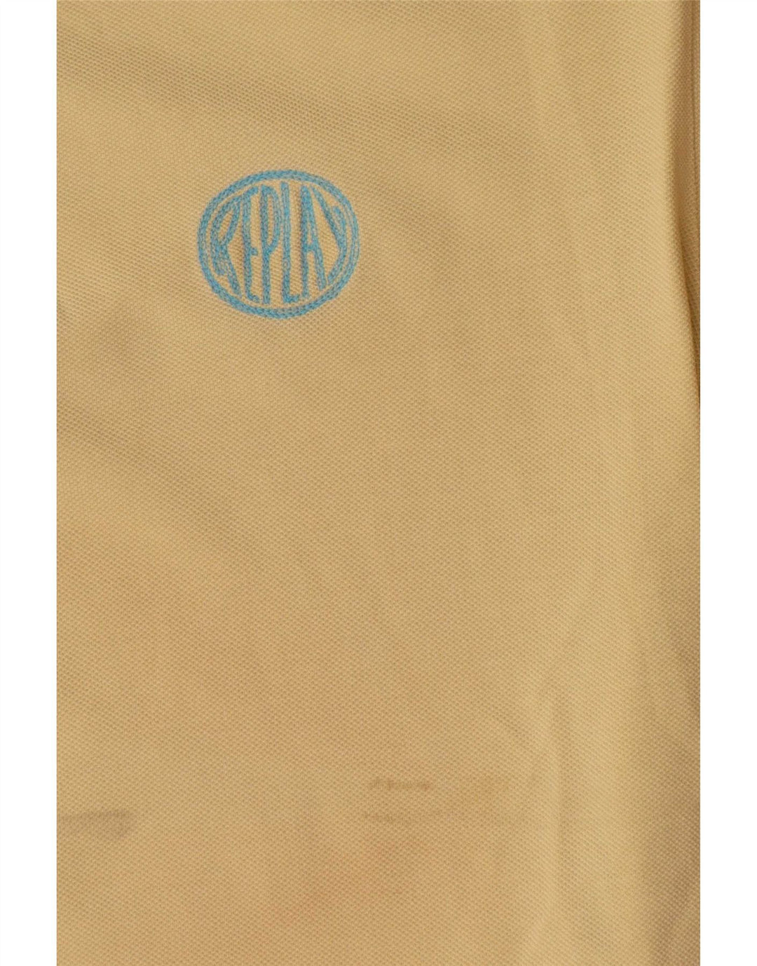 Polo Uomo Replay Large in Cotone Giallo
