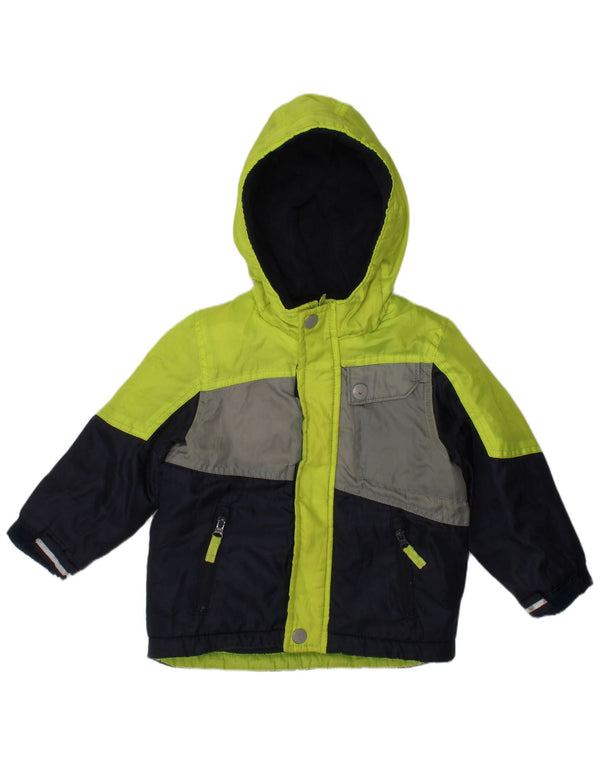 OSH KOSH Baby Boys Windbreaker Jacket 18-24 Months Black Colourblock