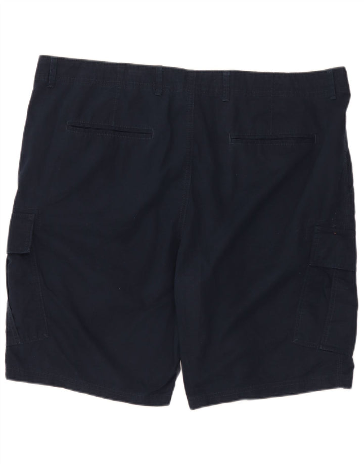 Pantaloncini cargo da uomo Marks & Spencer W44 2XL cotone blu navy