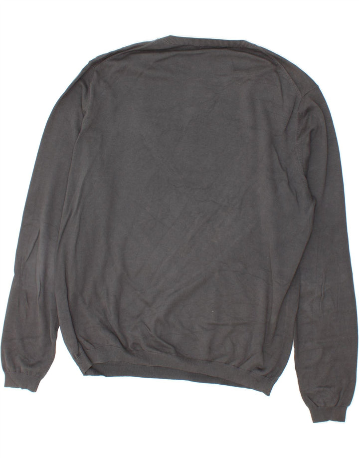 SUN68 Mens Boat Neck Jumper Sweater XL Grey Cotton Vintage Sun68 and Second-Hand Sun68 from Messina Hembry 