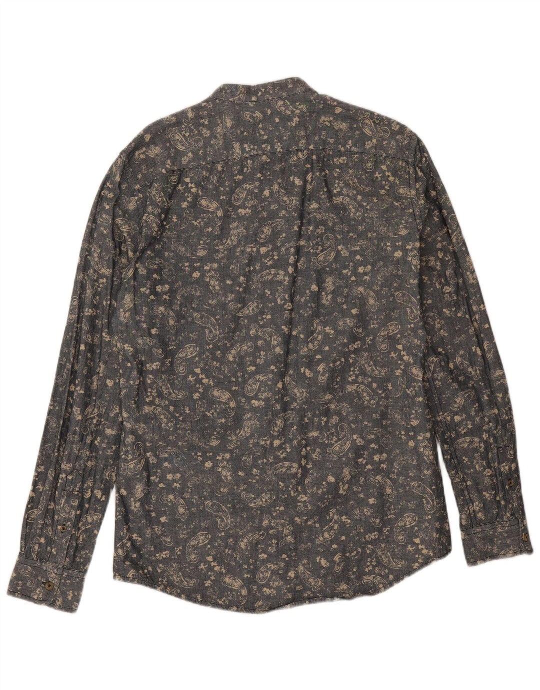 Camicia Benetton Uomo Grigio Medio Paisley