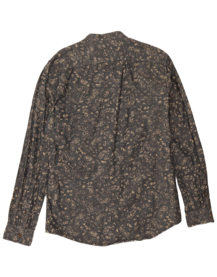 Camicia Benetton Uomo Grigio Medio Paisley