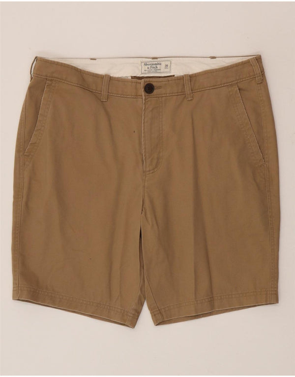 Pantaloncini chino da uomo Abercrombie & Fitch W36 grandi in cotone beige