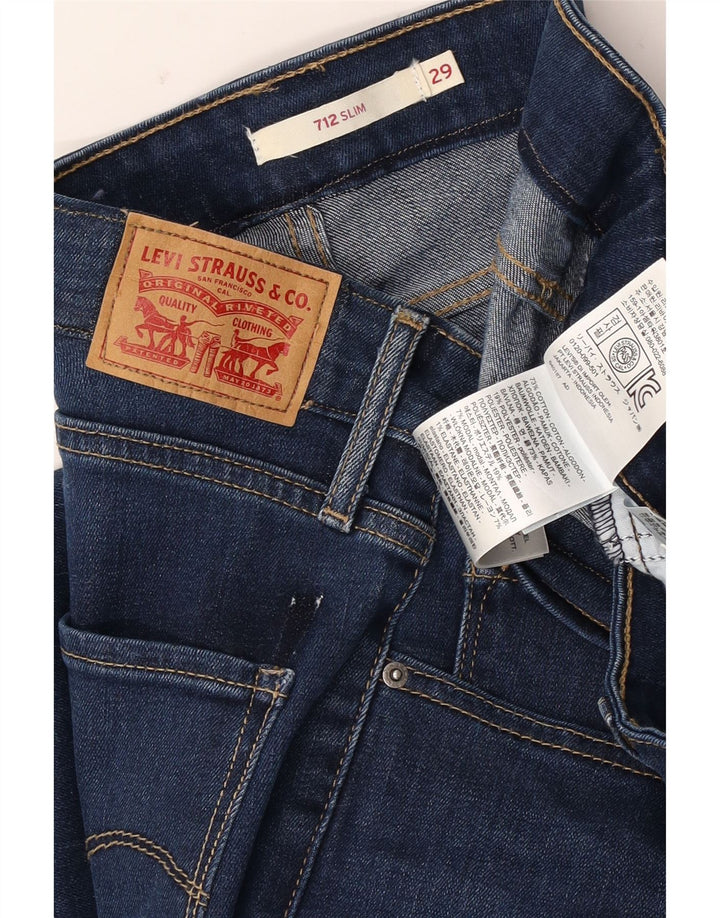 Jeans Levi's 712 Slim da donna W29 L28 in cotone blu