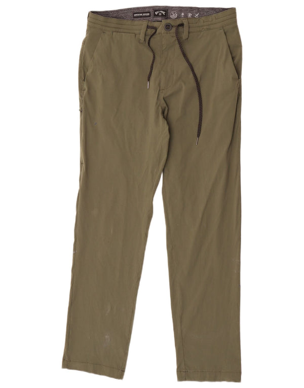 Pantaloni chino slim da uomo Billabong medi W32 L30 nylon kaki