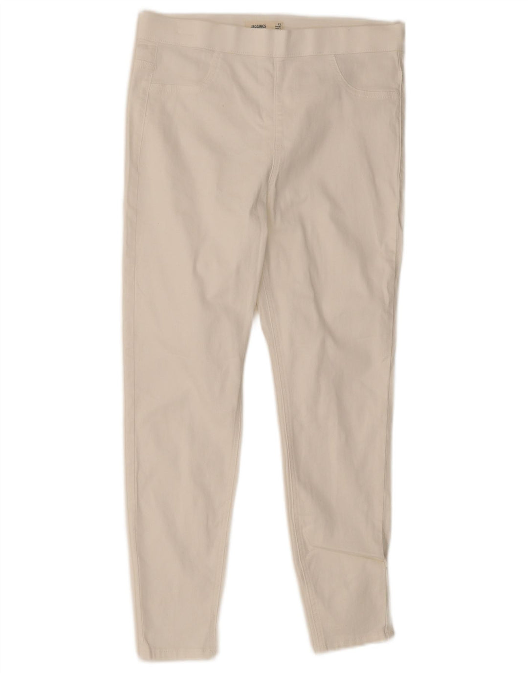 Pantaloni casual corti Marks & Spencer da donna UK 12 medi W30 L25 bianchi