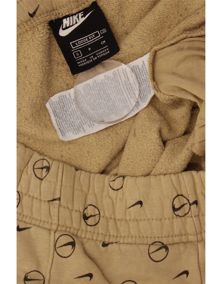 Pantaloni da tuta con grafica Nike da uomo, pantaloni da jogging, piccoli, beige geometrici