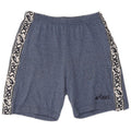 Pantaloncini sportivi con grafica ASICS da uomo XL in cotone screziato blu