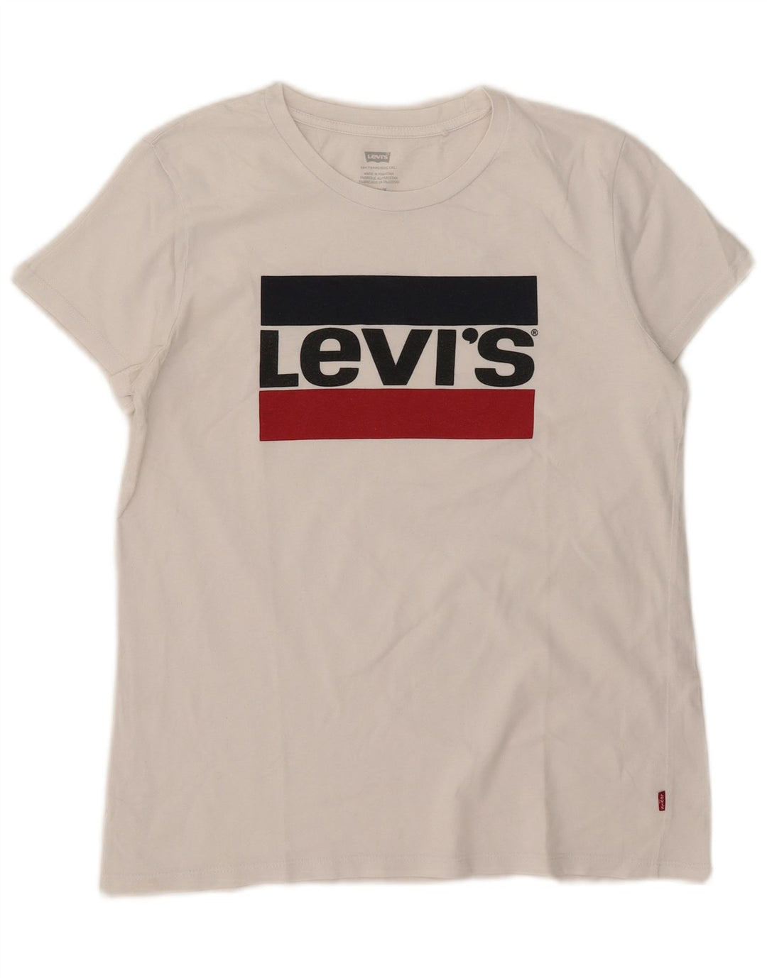 T-shirt grafica da donna Levi's Top UK 14 Medium White
