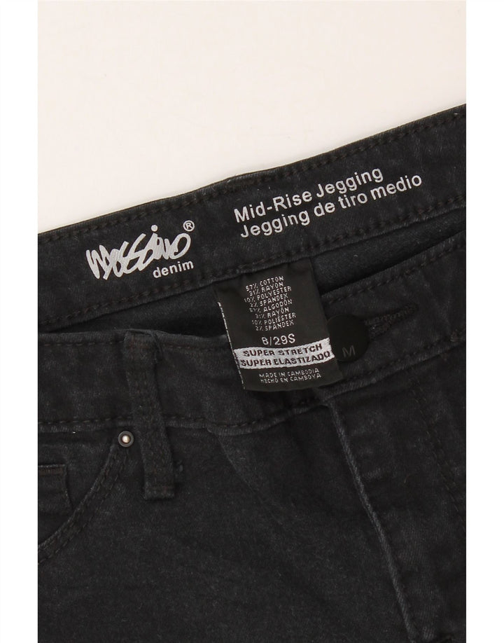 MOSSIMO Womens Mid Rise Jegging Jeans US 8 Medium W29 L29 Black Cotton Vintage Mossimo and Second-Hand Mossimo from Messina Hembry 