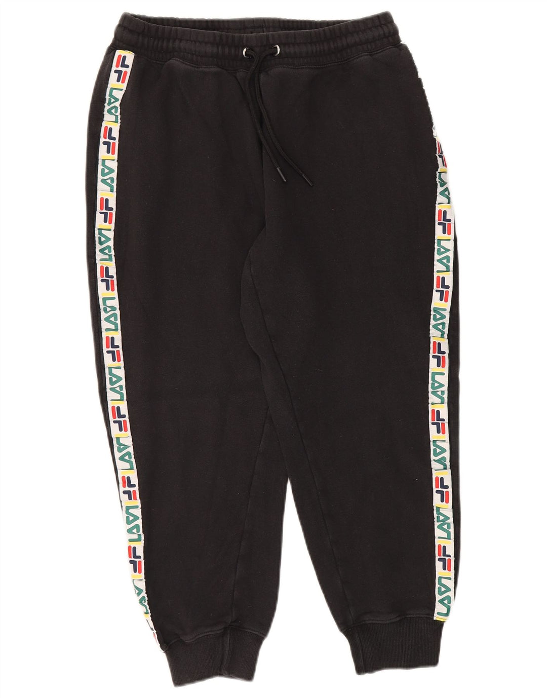 Pantaloni da tuta grafica da uomo Fila Joggers cotone medio nero