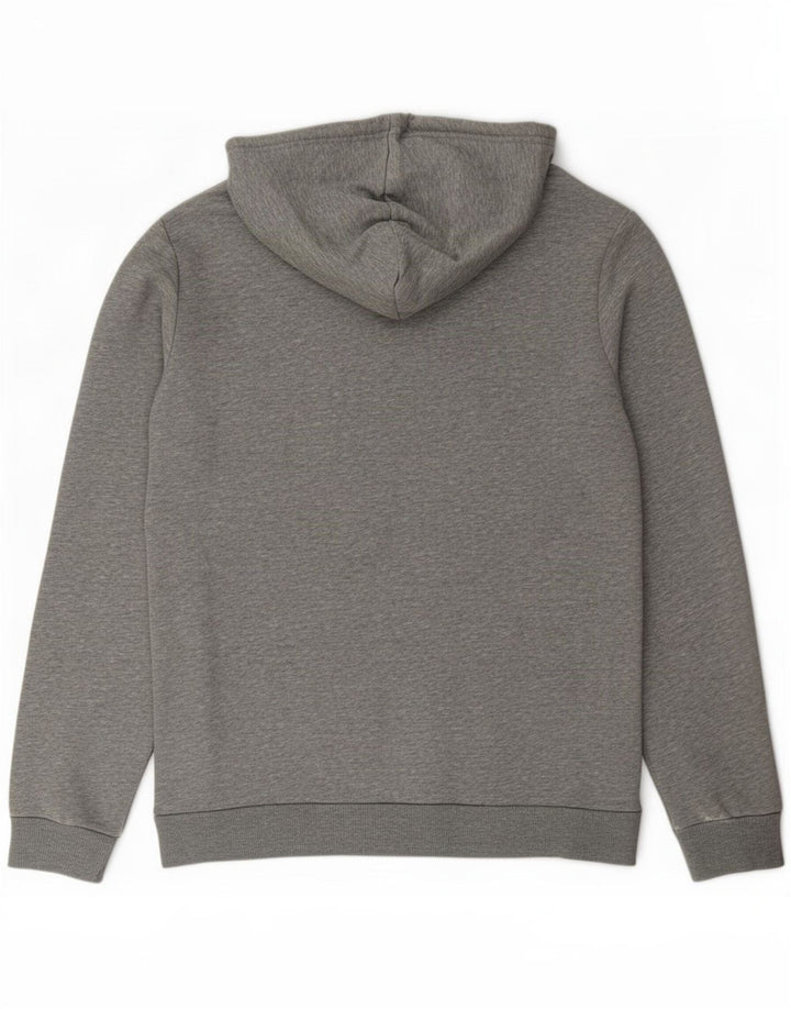 Felpa con cappuccio grafica da uomo Puma piccola grigia
