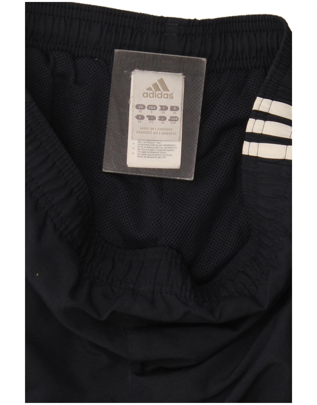 Pantaloni da tuta Adidas Capri da donna UK 10 Small Poliestere blu navy