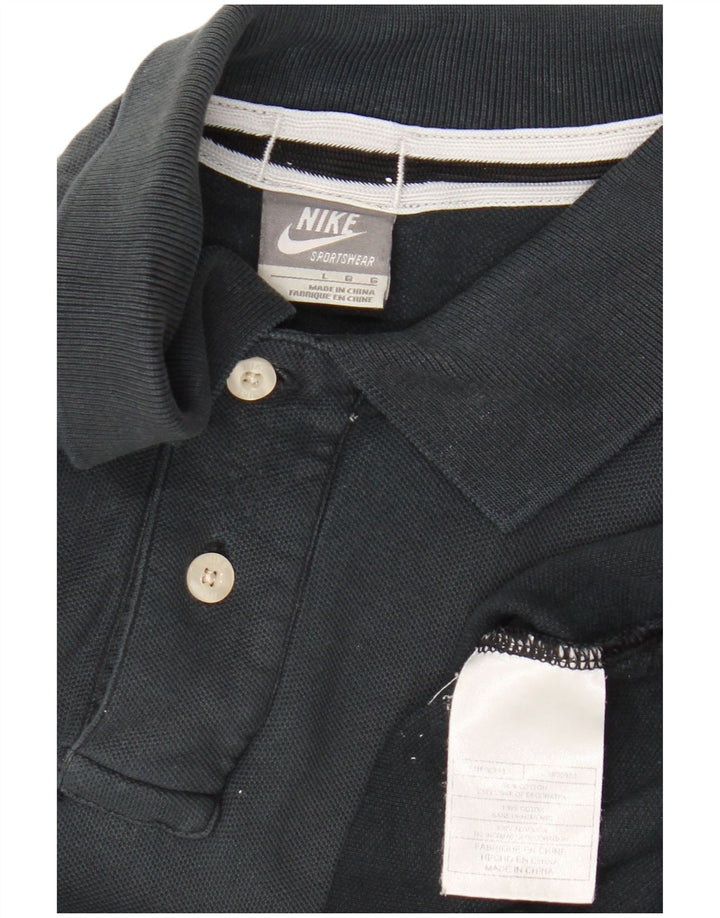 Polo Nike da uomo grande in cotone blu navy