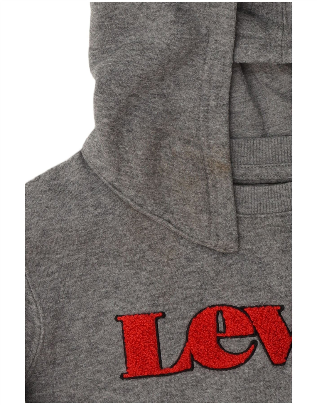 Maglione con cappuccio grafico Levi's per ragazzi 9-10 anni in cotone grigio