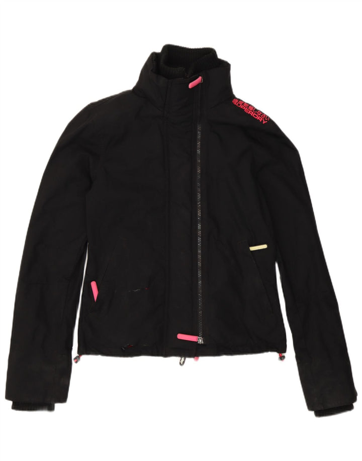Giacca a vento da donna Superdry The Windcheater UK 6 XS nylon nero