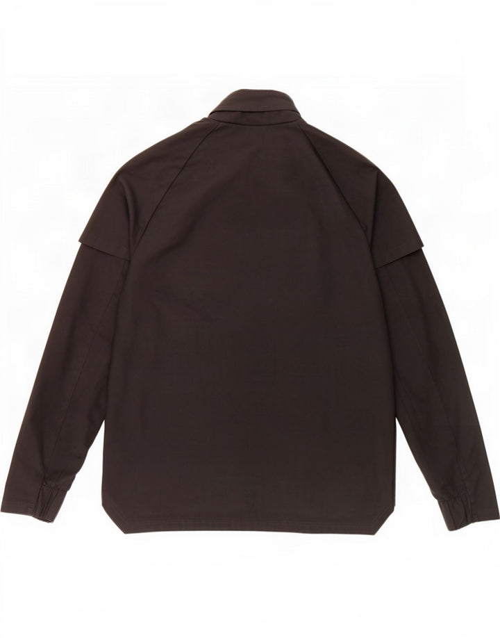 Giacca da ginnastica oversize con cappuccio da donna Adidas UK 6 XS poliestere nero