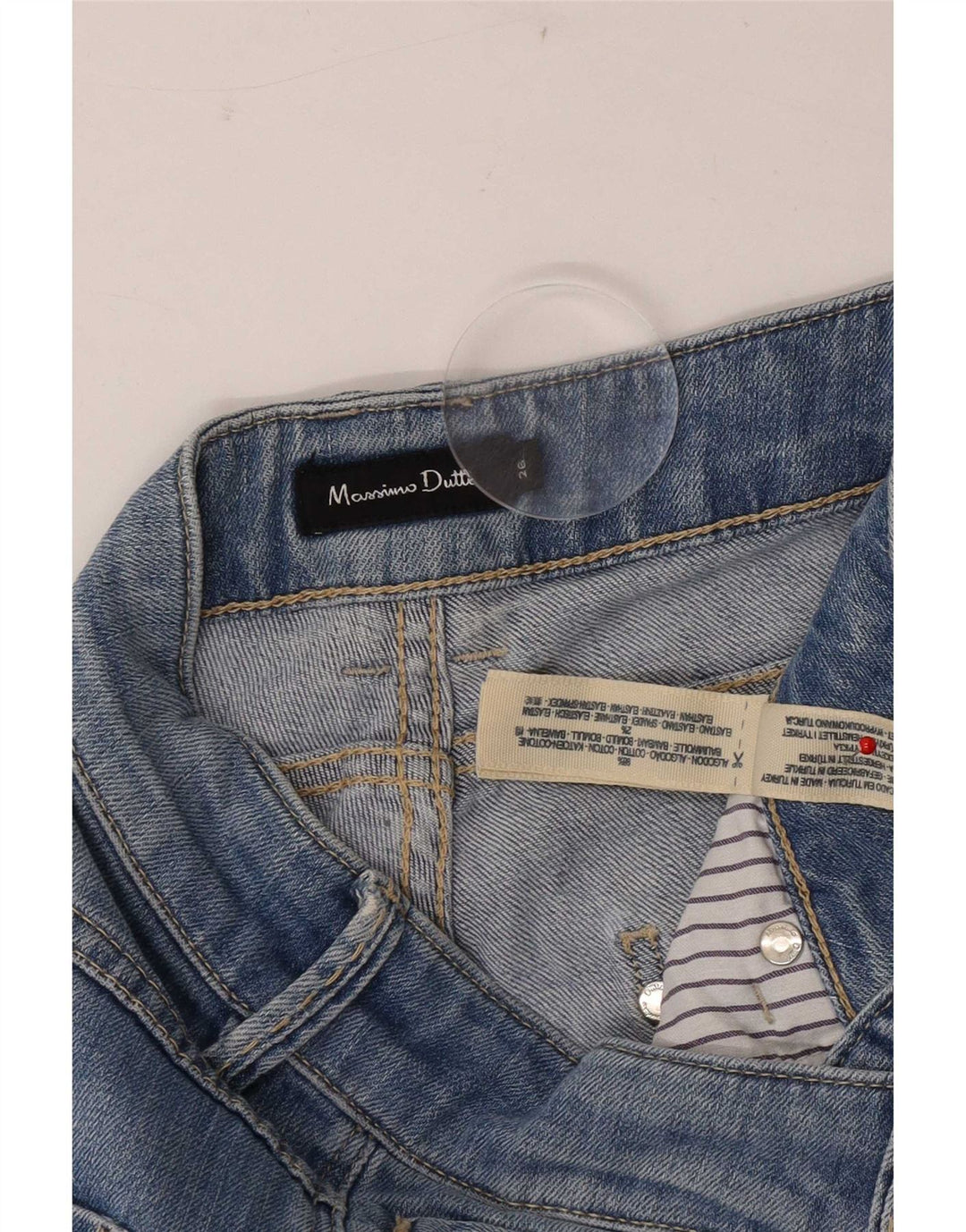 Jeans slim da donna Massimo Dutti W26 L32 cotone blu
