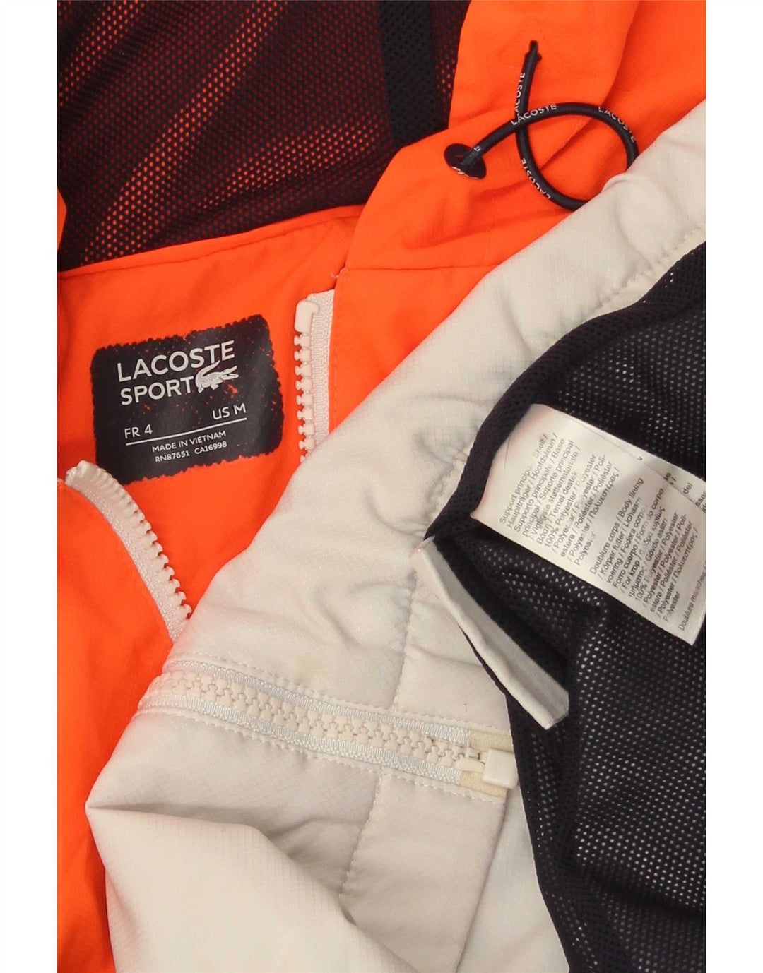 Giacca da ginnastica da uomo Lacoste taglia 4 media multicolore color block