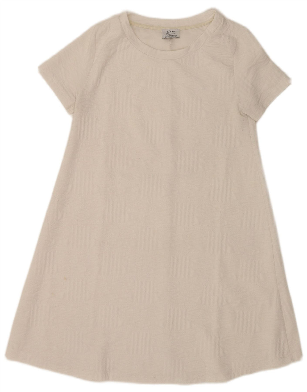 Abito a trapezio Trafaluc da donna Zara UK 12 bianco medio