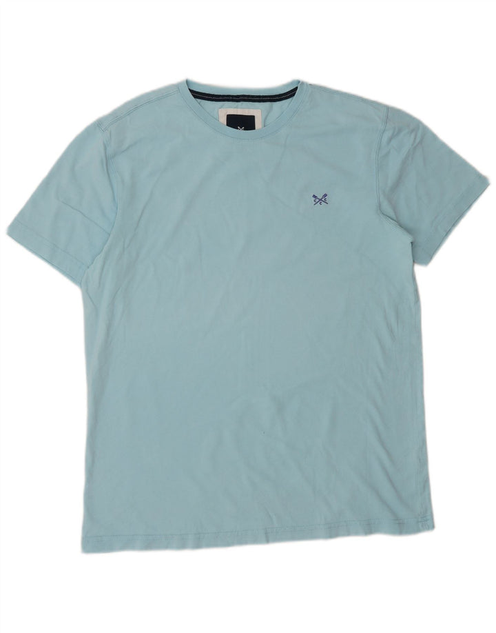 Crew Clothing T-shirt da uomo Top piccola in cotone blu