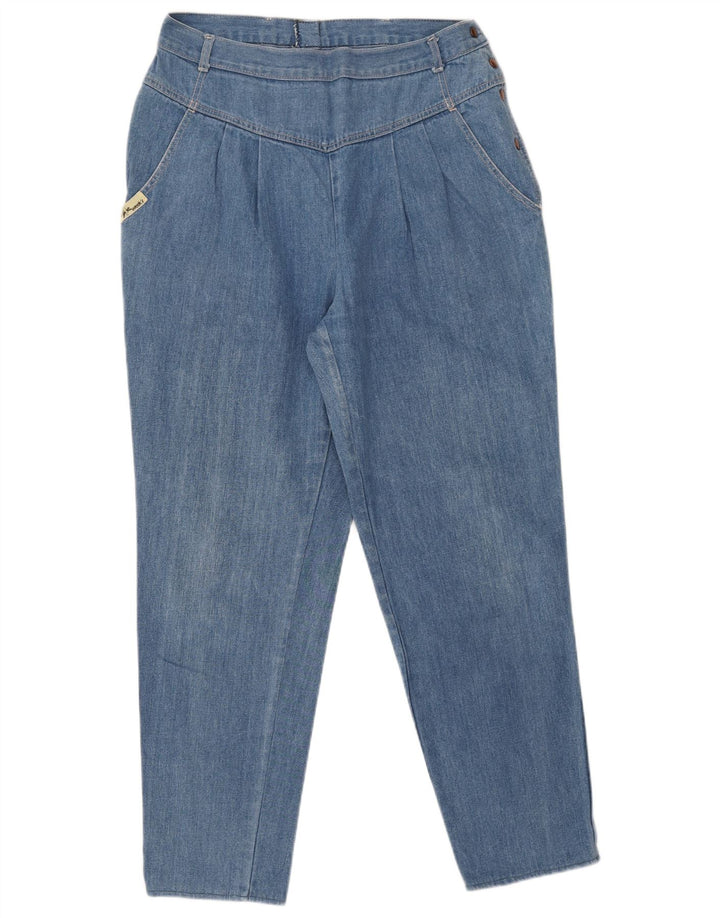 Jeans affusolati da donna vintage IT 44 medio W30 L27 cotone blu