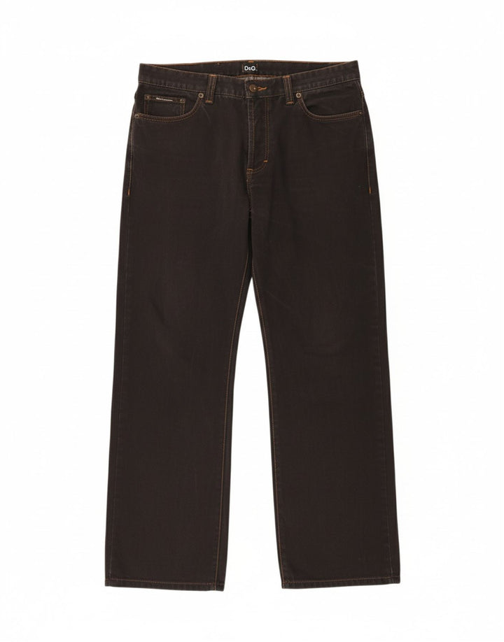 DOLCE & GABBANA Mens Straight Jeans W36 L30 Black Cotton