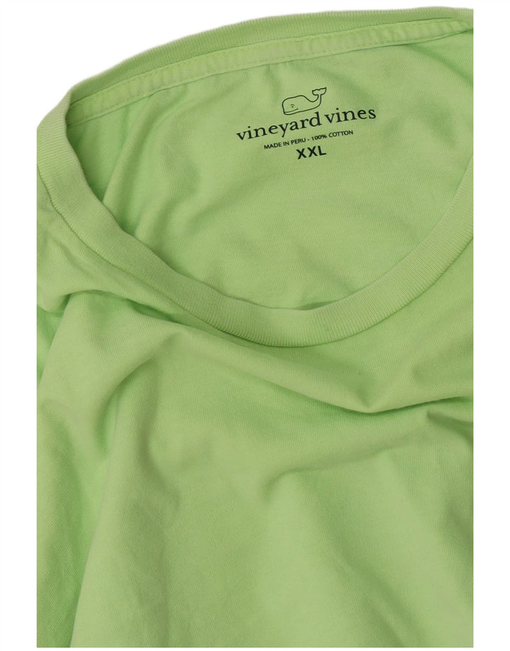 Vineyard Vines Top grafico da uomo manica lunga 2XL cotone verde