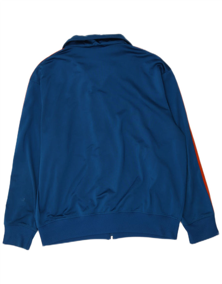 Giacca da ginnastica da uomo Adidas Large in poliestere blu navy